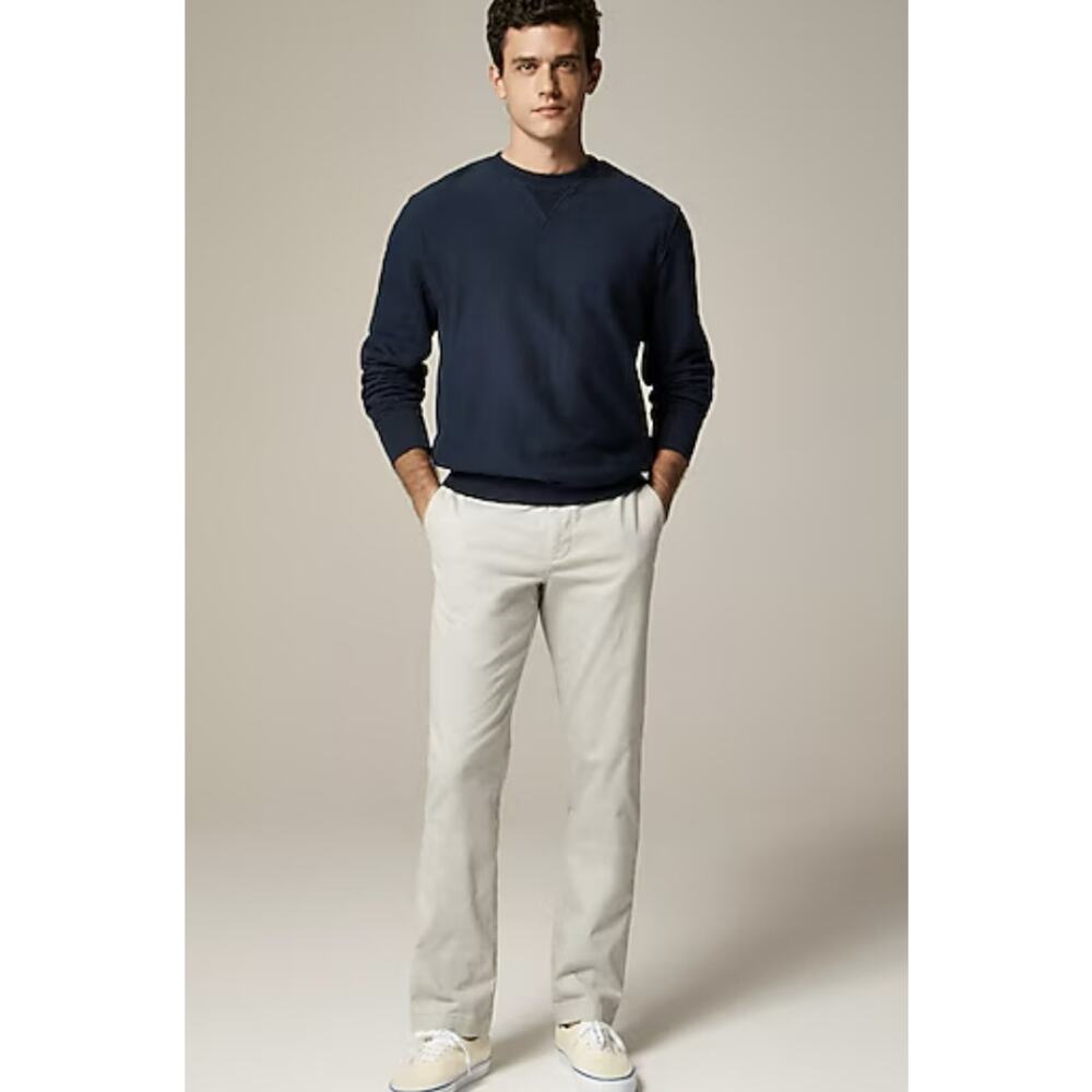JCrew 770 Straight-Fit Core Stretch Chino Pants Mens W33 L30 Jet Grey/Tan AR886
